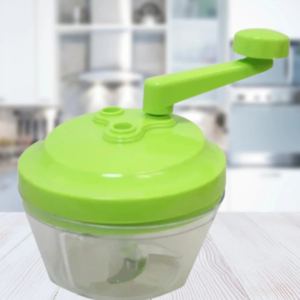 Multi-Function Hand Crank Food Processor  3-in-1 Manual Slicer, Chopper & Grater