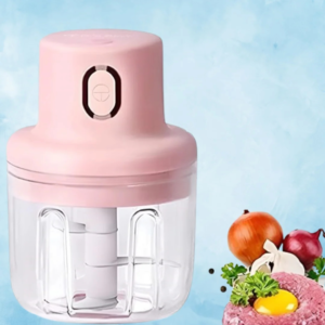 250ml USB Rechargeable Mini Food Chopper – Portable Electric Grinder for Garlic, Onion & More