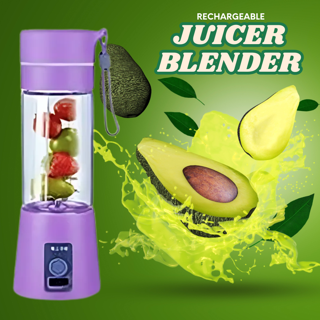 Portable Mini 4-Blade Juicer Blender – Rechargeable - Image 2