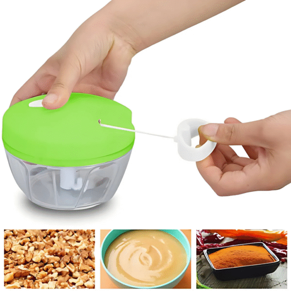 Speedy Turbo Chopper – Manual Multi-Use Vegetable & Fruit Cutter | Heavy Quality, Imported - Image 2
