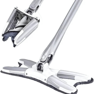 360° Rotating Microfiber Floor Mop | Hand-Free Squeeze Mop | Reusable Washable Pad | X-Shape Cleaning Mop for Home