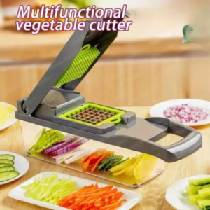 Multi-Functional Onion & Vegetable Chopper 🧅 | Heavy-Duty Stainless Steel Blade Cutter | BPA-Free | Kitchen Tool for Easy Food Prep