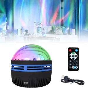 LED Starry Galaxy Projector Night Light 🌌 | Rotating Star & Moon Lamp with Remote | Music Sync Aurora Light for Bedroom & Parties