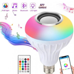 Smart LED Light Bulb with Bluetooth Speaker & Remote 🎵💡 | RGB Color-Changing Music Bulb