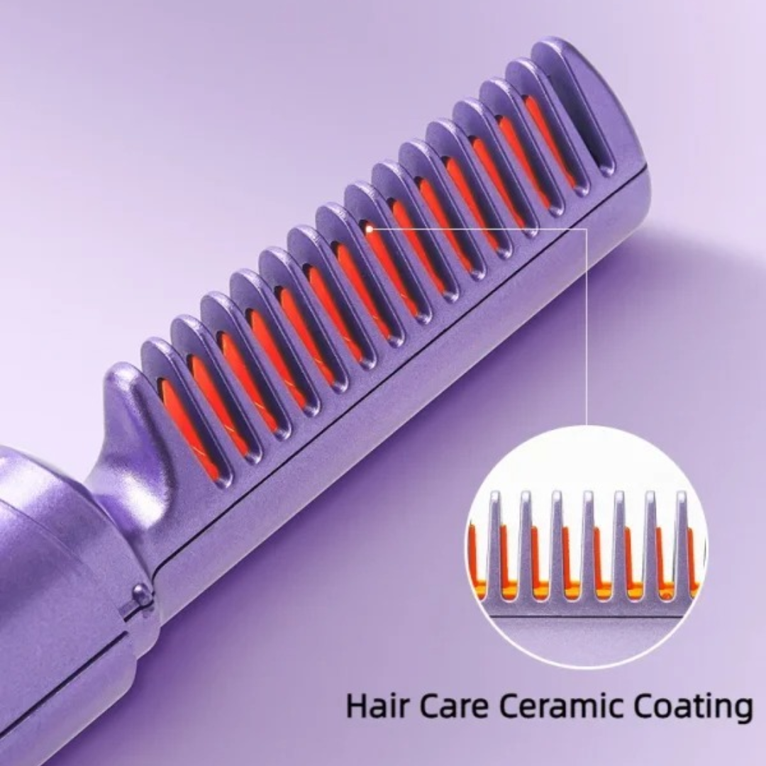 Style Anytime, Anywhere — With the Travel Comb Cordless Hair Straightener - Image 4