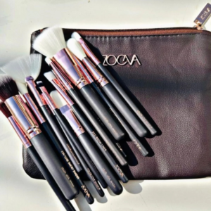 Pack of 12 ZOEVA Makeup Brushes with Pouch 💄 | Complete Face & Eye Brush Set | Rose Gold Finish