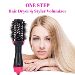 One-Step 2-in-1 Hair Dryer & Volumizer Brush – Fast Drying, Straightening & Styling Tool with Ionic + Ceramic Technology