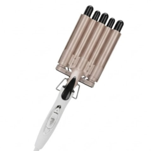 5-Barrel Hair Crimper & Curling Iron Wand – 14-Level Adjustable Temperature, LCD Display, Ergonomic Handle