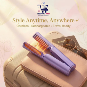 Style Anytime, Anywhere — With the Travel Comb Cordless Hair Straightener