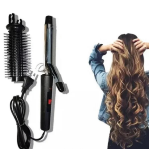 Professional Stainless Steel Curling Iron Rod – Anti-Static Hair Curler with Ceramic Coating for All Hair Types