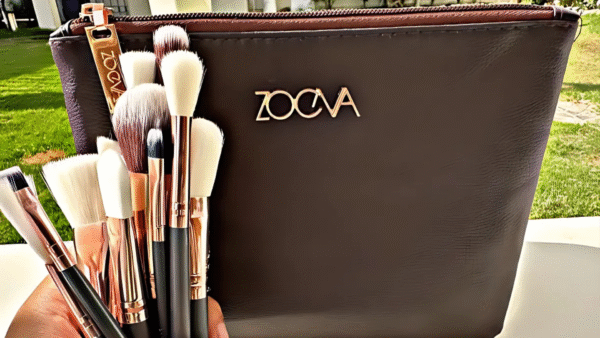 Pack of 12 ZOEVA Makeup Brushes with Pouch 💄 | Complete Face & Eye Brush Set | Rose Gold Finish - Image 2