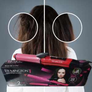 Remington 2-in-1 Hair Straightener + Curler – Versatile Styling Tool for Smooth Straight Hair & Defined Curls