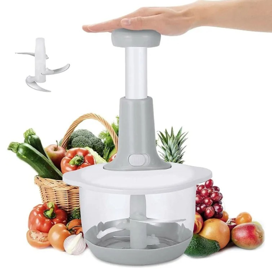 Manual Hand Push Chopper | In 1.5L and 2L, Multi-Functional Vegetable & Meat Grinder, Grater, Dicer - Image 3