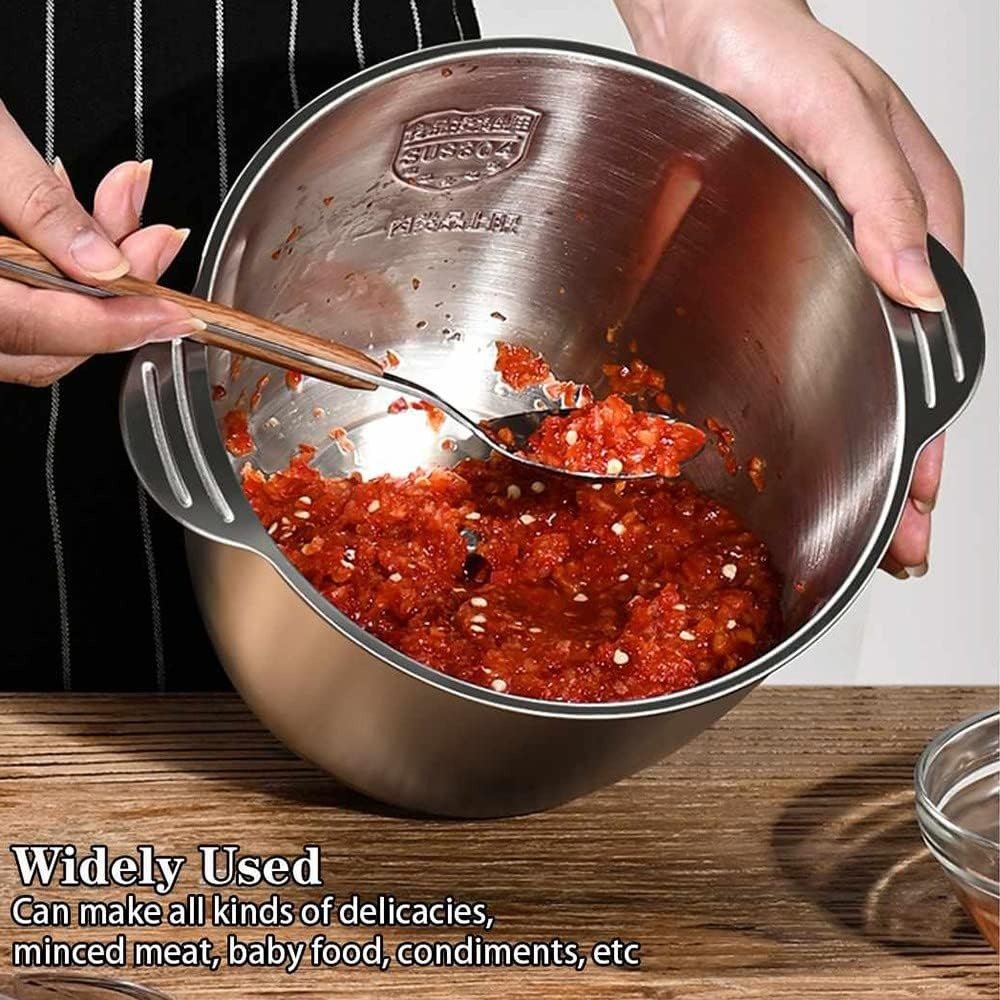 Multifunctional Food Grinder – 3L Stainless Steel Electric Meat & Vegetable Chopper - Image 7